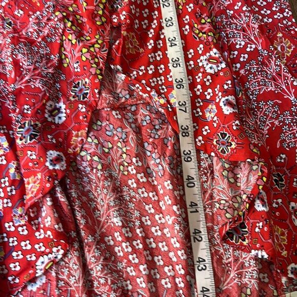 Abel the Label red bandana Lola Jaase high low dress anthropologie - Picture 13 of 14